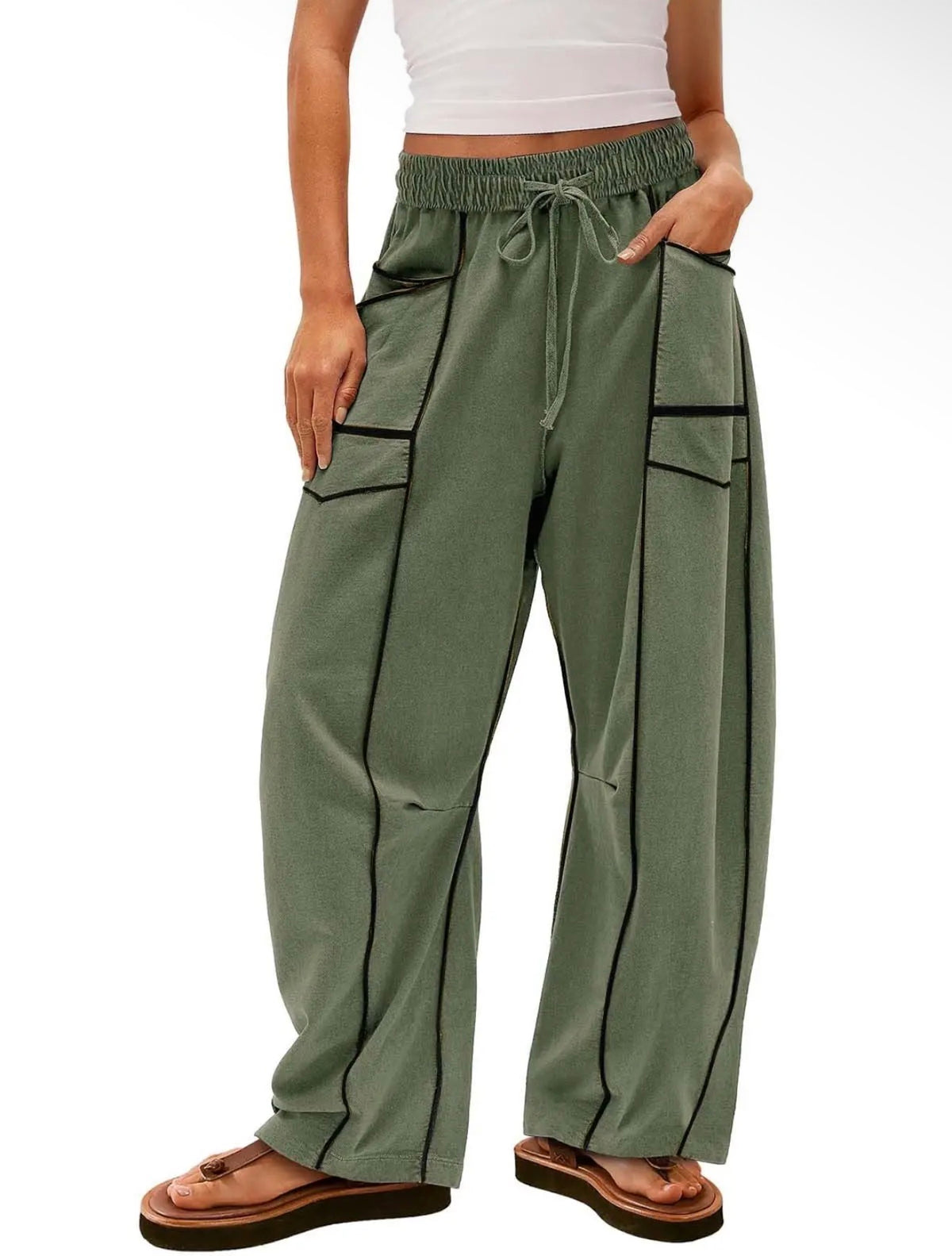 Casual Green Pant