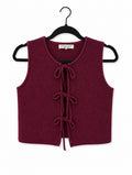 Crimson Tie Sweater Vest
