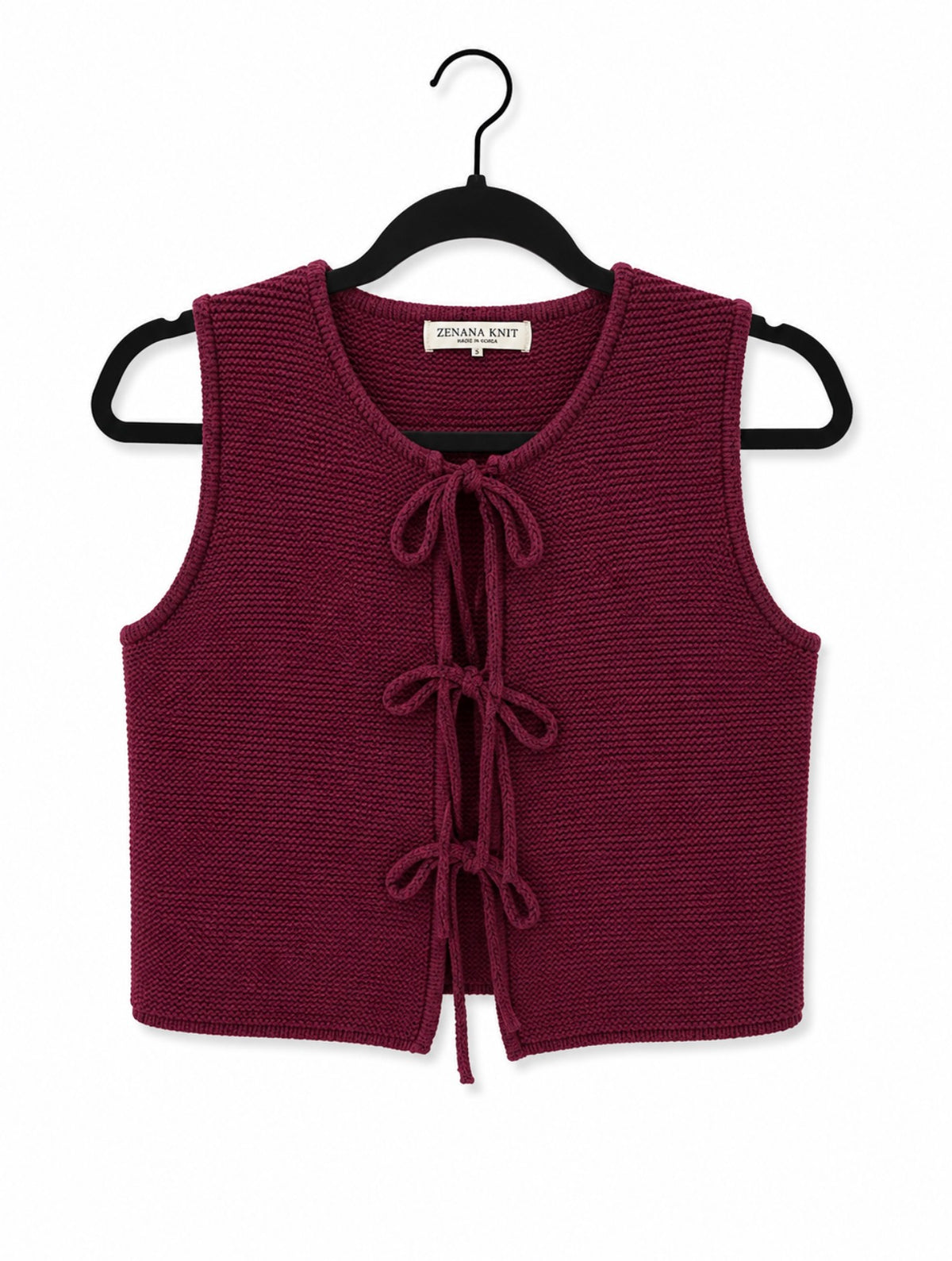 Crimson Tie Sweater Vest