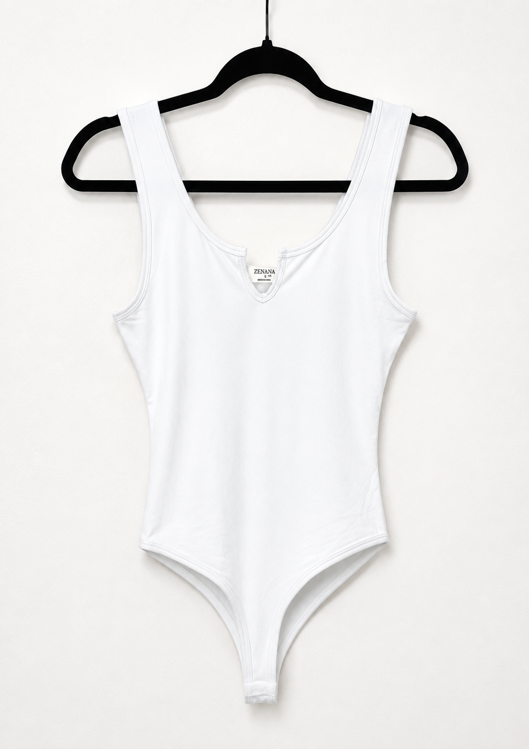 Zenana Lightest Grey Bodysuit