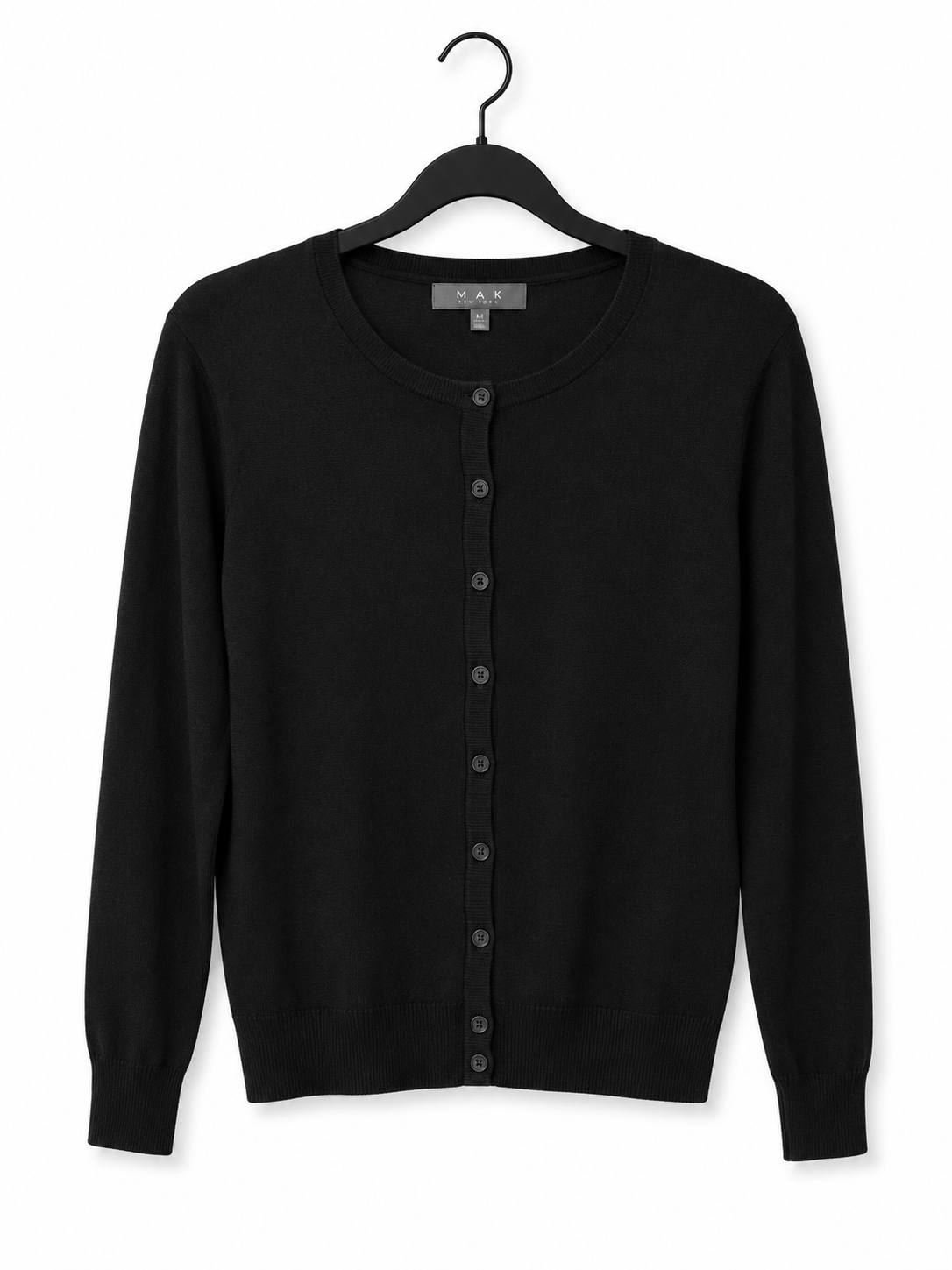 Button Up Cardigan Black