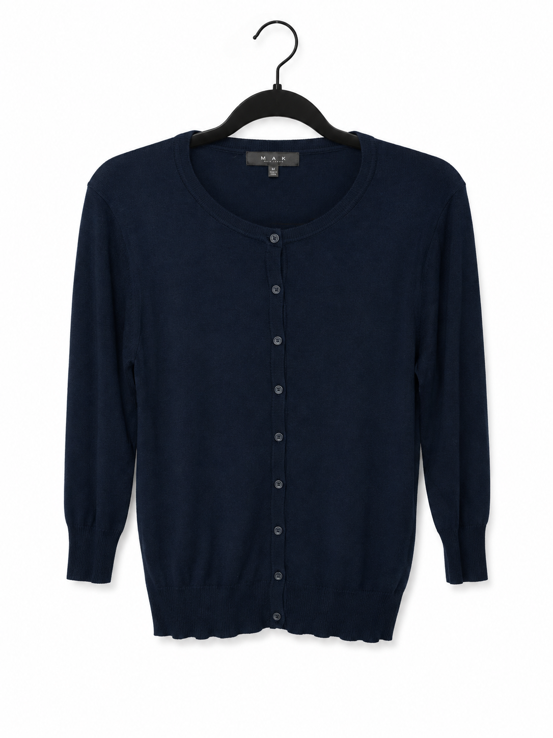 Navy Button Cardigan