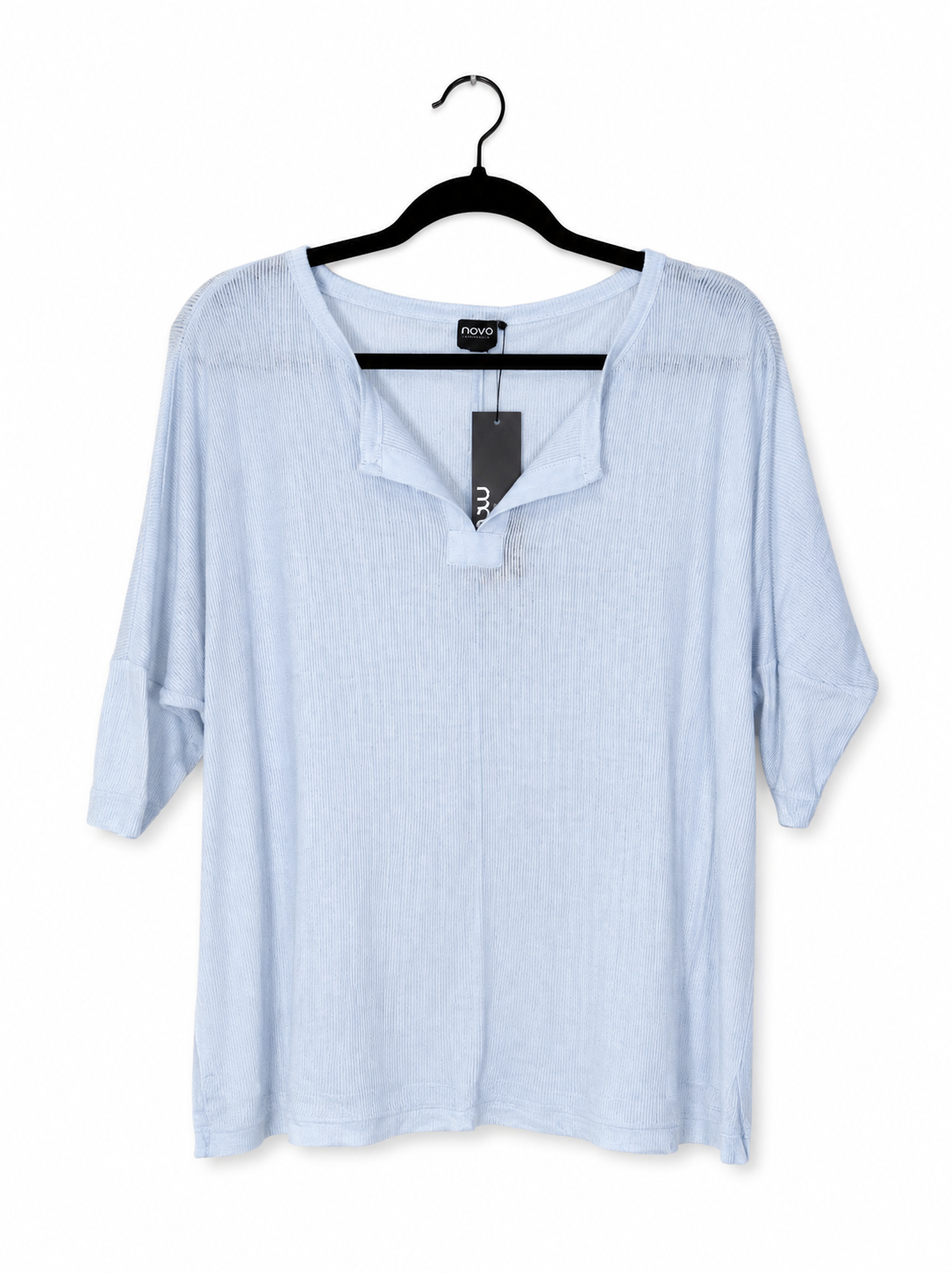 Sky Blue Lightweight Oversized Halfsleeve Top