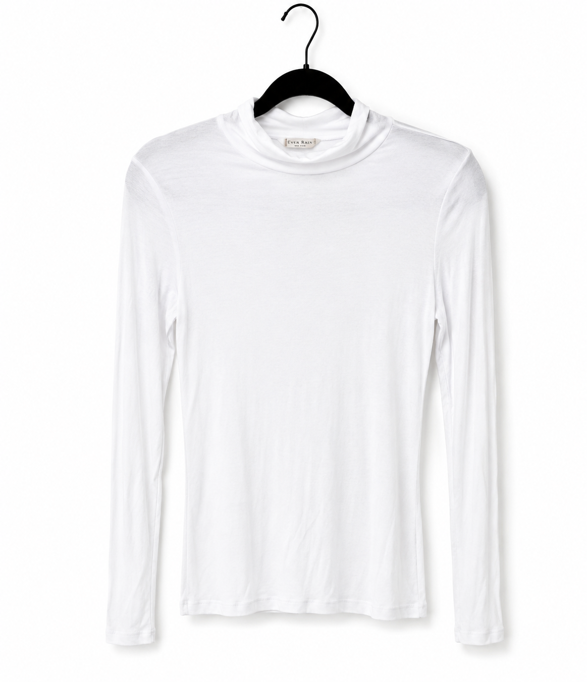 White Mock Turtle Neck