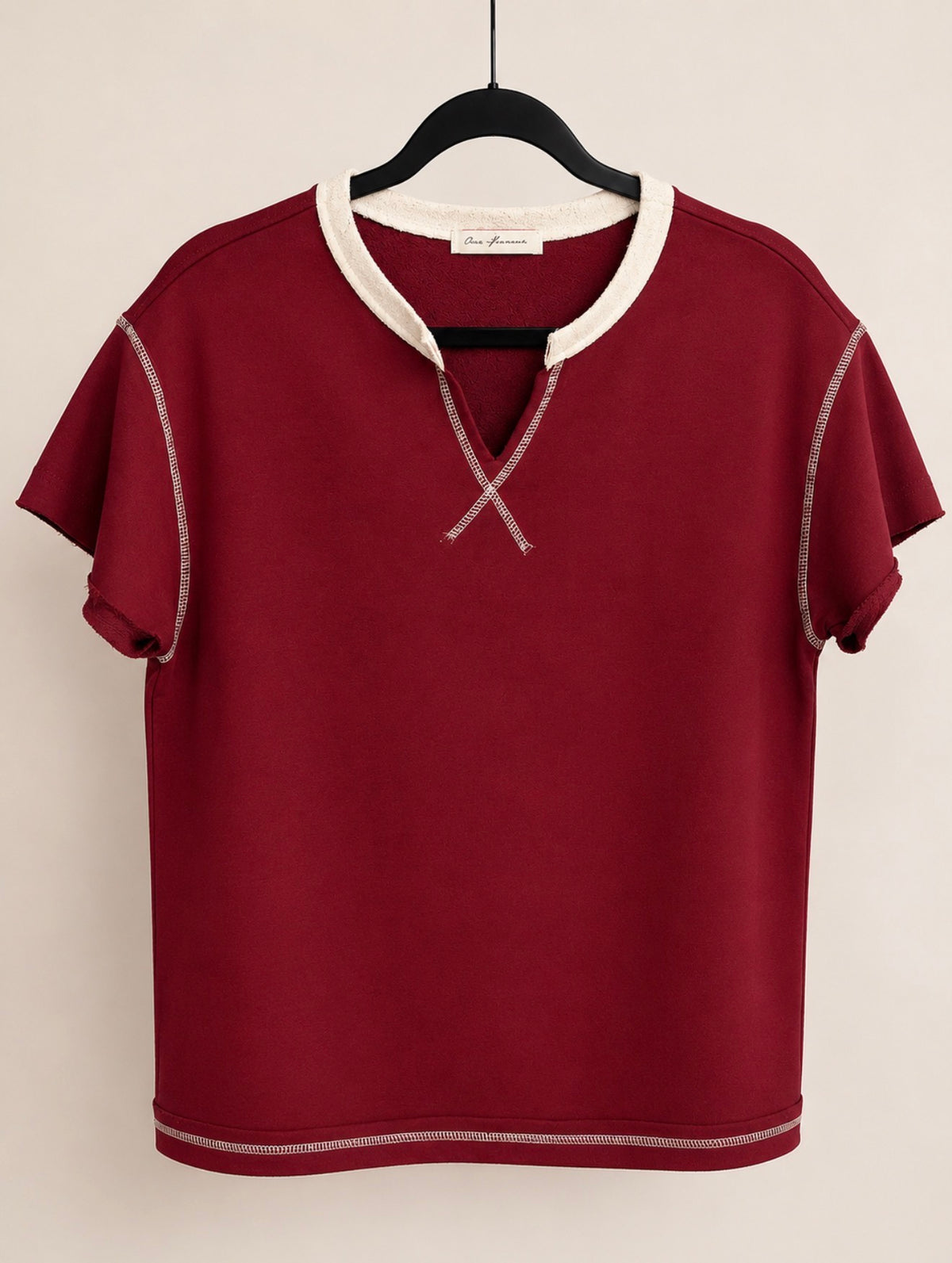 Crimson Casual Tee