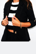 Black Button Blazer